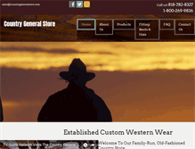 Tablet Screenshot of countrygeneralstore.com